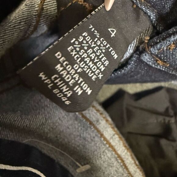 INC Concepts Women's Size 4 Regular Fit Flare Wide Leg Blue Denim Jeans - Picture 3 of 10